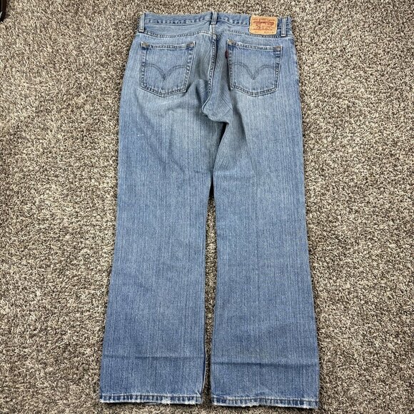 Levis Jeans Mens 34x30 Baggy 527 Bootcut Western Workwear Cotton Y2K Flare - Picture 10 of 12